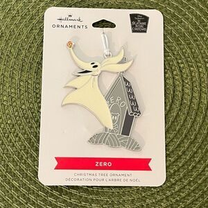 Hallmark Disney Zero Metal Nightmare Before Christmas Ornament NWT